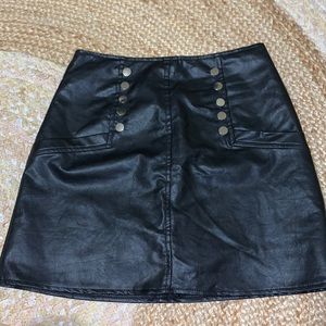 Leather skirt